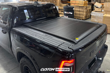 Black Venom Electric Roller Shutter to suit Dodge RAM 1500 DT 2019-2025 5x7" Bed (WITH RAM BOX)